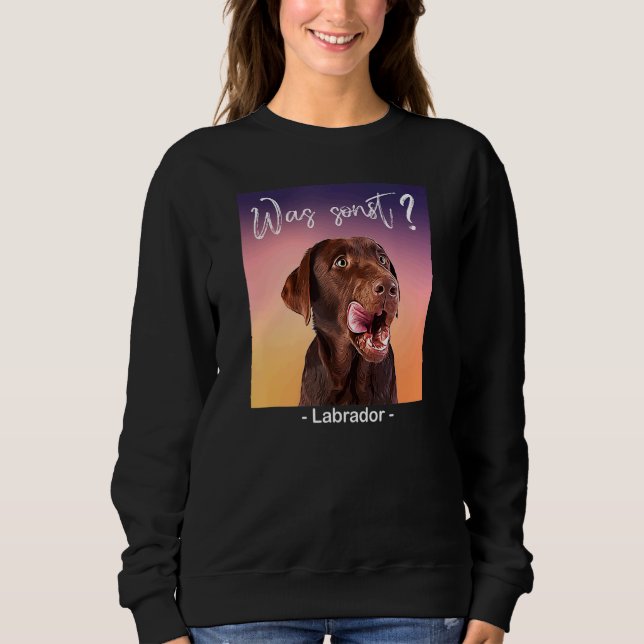 Sudadera Qué más Labrador Perros Hermosos (Anverso)