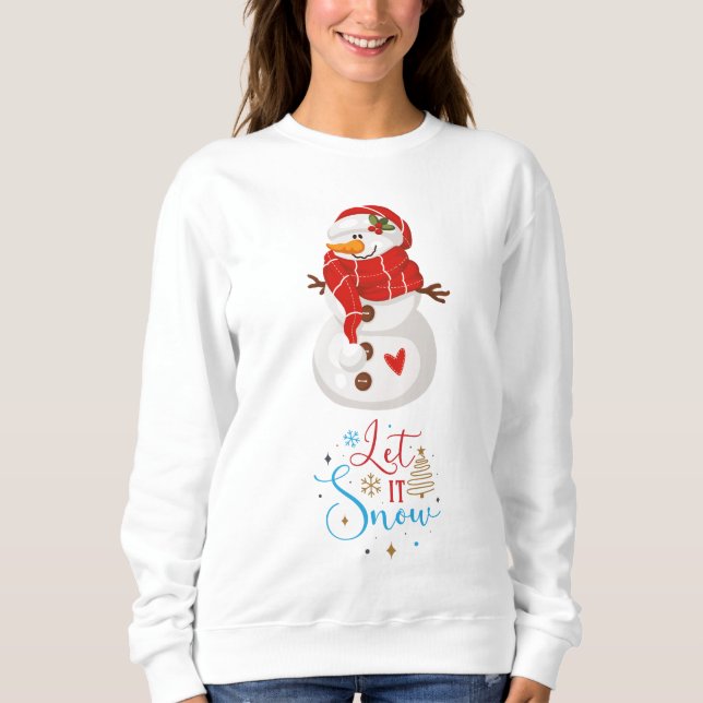 Sudadera Que Nieva Snowman (Anverso)