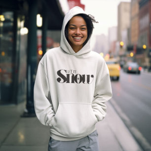 Sudadera Que nieve, Santa Claus Feliz Navidad
