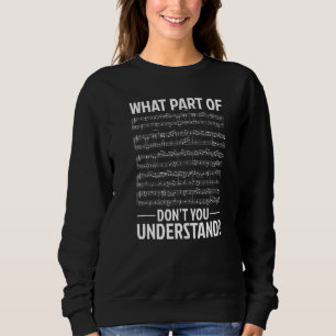 Sudadera ¿Qué parte de la música no entiendes músico M?