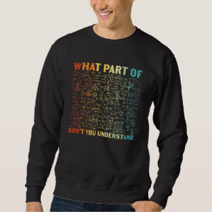 Sudadera ¿Qué parte de no entiendes profesor de matemáticas