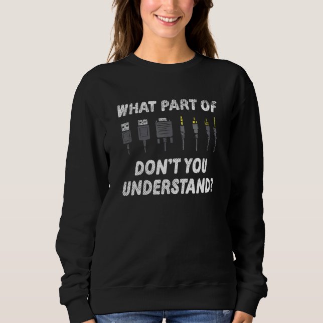 Sudadera Qué Parte No Entiende El Ingeniero De Sonido (Anverso)