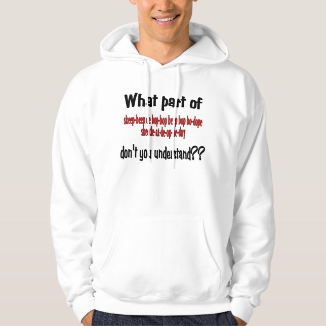 Sudadera ¿Qué parte usted no entiende? (Anverso)