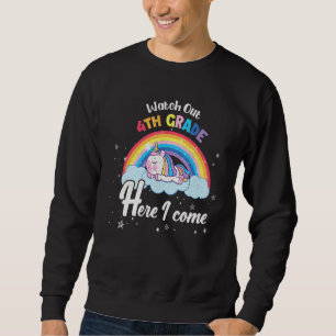 Sudadera Qué pasa 4to grado aquí vengo chicas Unicornio Esp