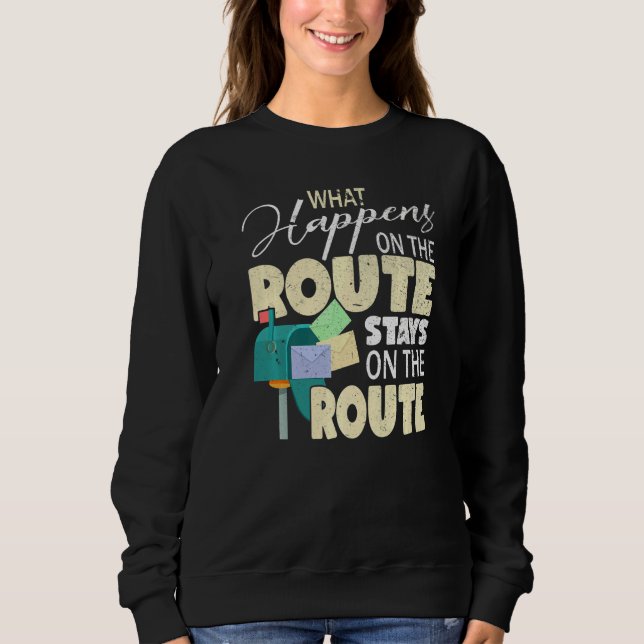 Sudadera Qué Pasa En La Ruta Mailman Postman Mail Ca (Anverso)