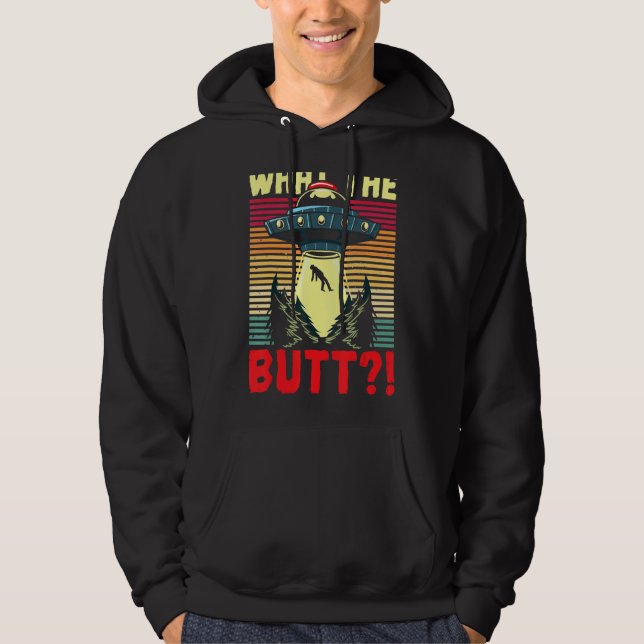 Sudadera Qué Pun De Butt Para Un Alienígena Nerd Ufo Alien  (Anverso)