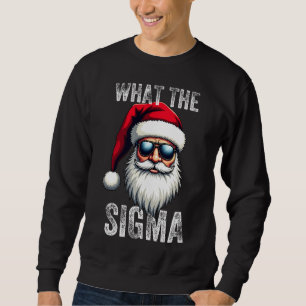 Sudadera Qué Sigma Santa divertido meme de Navidad Xmas Riz