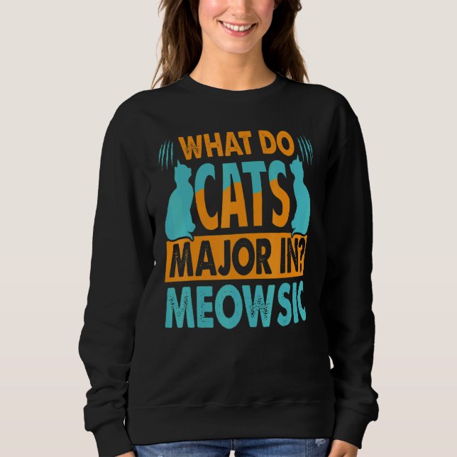 Sudadera Qué Son Los Gatos Principales De Meowsic 2 (Anverso)