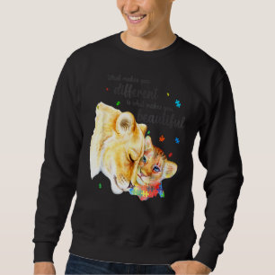 Sudadera ¿Qué te hace diferente madre de león, niño de auti