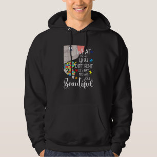 Sudadera Qué te hace diferente mamá elefante autismo hijo