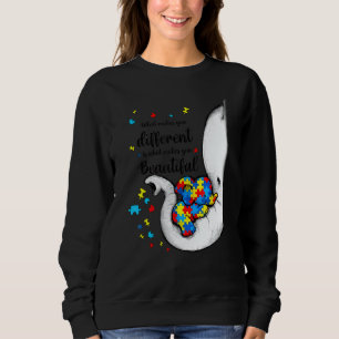 Sudadera Qué te hace diferente mamá elefante autismo hijo