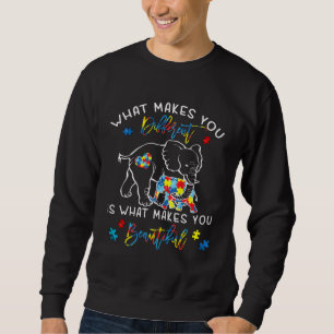 Sudadera Qué te hace diferente mamá elefante autismo hijo