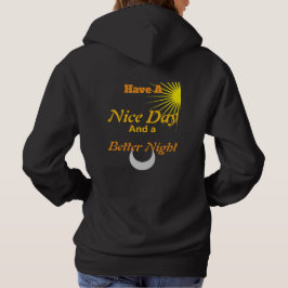 Sudadera Que Tenga Un Buen Día: Cremallera De Balance De Te
