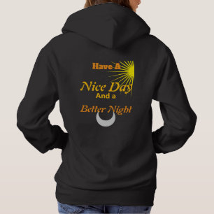 Sudadera Que Tenga Un Buen Día: Cremallera De Balance De Te