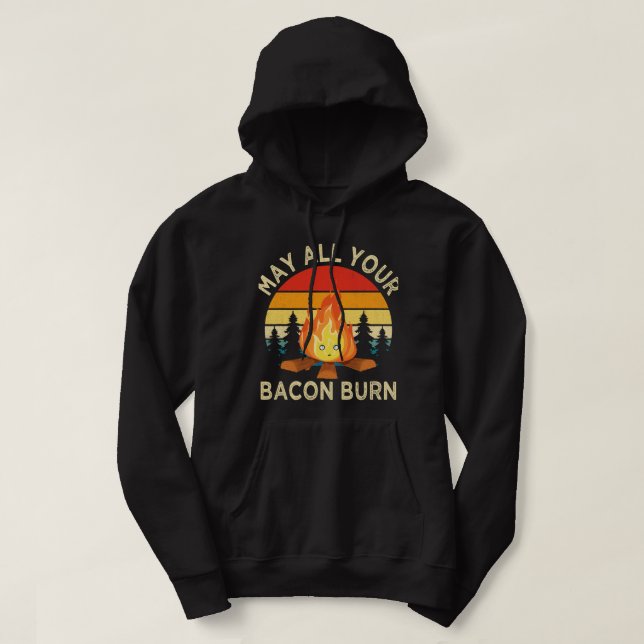 Sudadera Que todo tu Bacon queme parrillada Steke cooking B (Diseño del anverso)