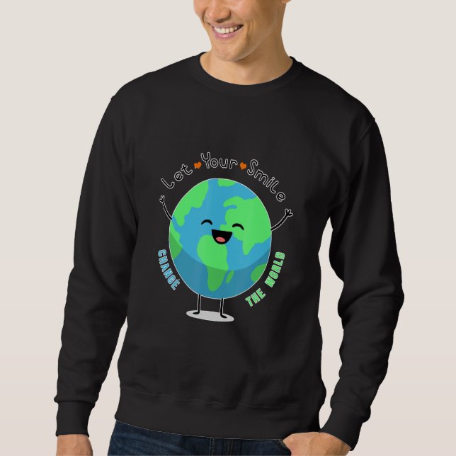 Sudadera Que tu sonrisa cambie el mundo (Anverso)