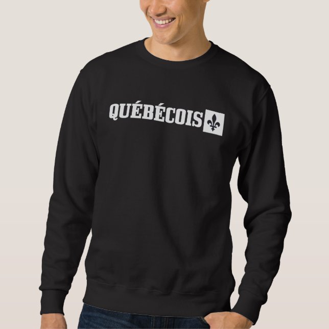 Sudadera Quebec Quebequense Bandera Orgullo Canadá Montreal (Anverso)