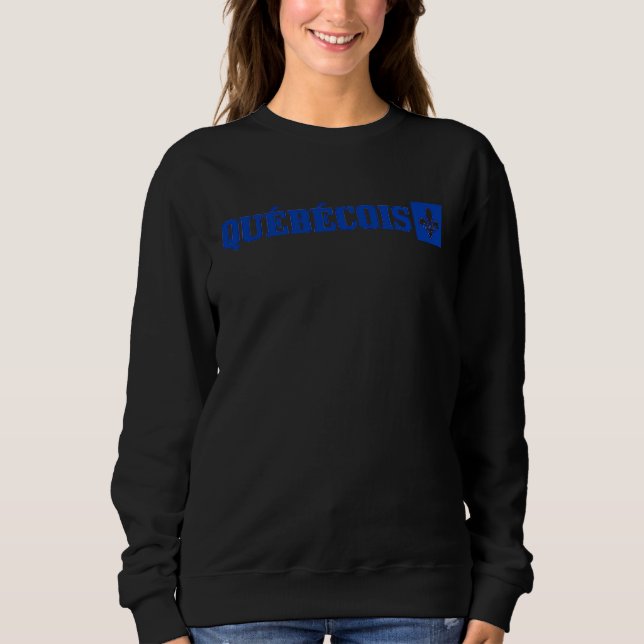 Sudadera Quebec Quebequense Bandera Orgullo Canadá Montreal (Anverso)