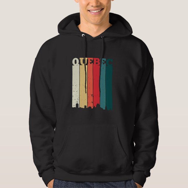 Sudadera Quebec Skyline Canada Pride Vacation Travel Canadi (Anverso)