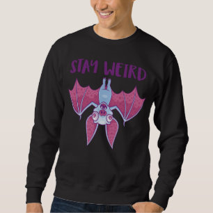 Sudadera Quédate Extraño Murciélago Vampiro Albino Caricatu