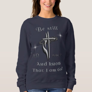 Sudadera Quédate quieto y sé que soy Dios