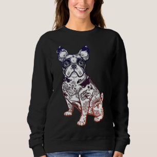 Sudadera Quédese raro vintage Bulldog francés Tattoo Pet Lo