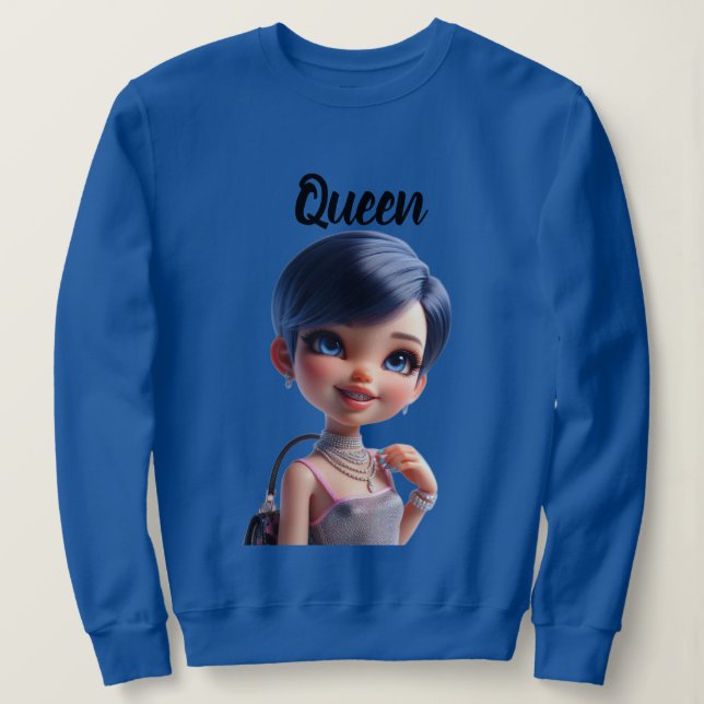 Sudadera Queen CHIBI DOLL (Anverso del diseño)