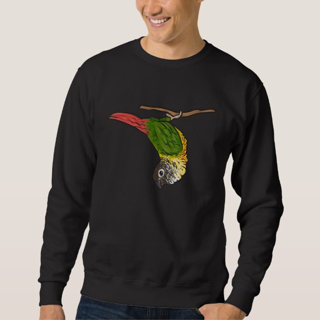 Sudadera Queja verde conure Parrot Ave Conure (Anverso)