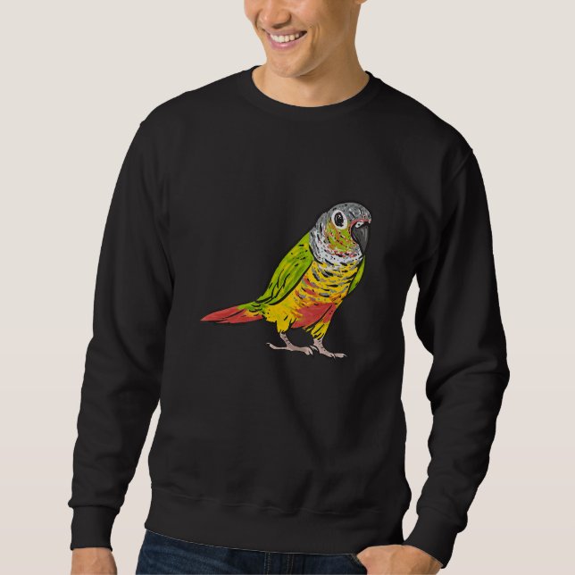Sudadera Queja verde conure Parrot Ave Conure 1 (Anverso)