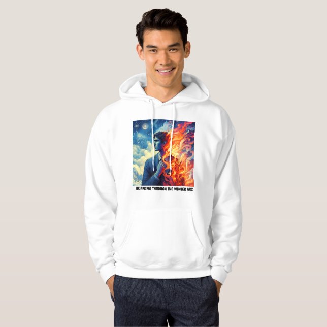 SUDADERA QUEMANDO A TRAVÉS DE INVIERNO HOODIE (Anverso completo)