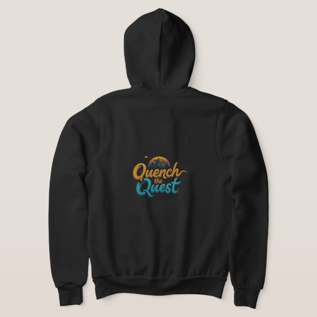 Sudadera "Quench the Quest", camiseta con capucha azulada (Distribución Reverso )