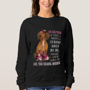Sudadera Querida madre dueña de perro feliz día de la madre
