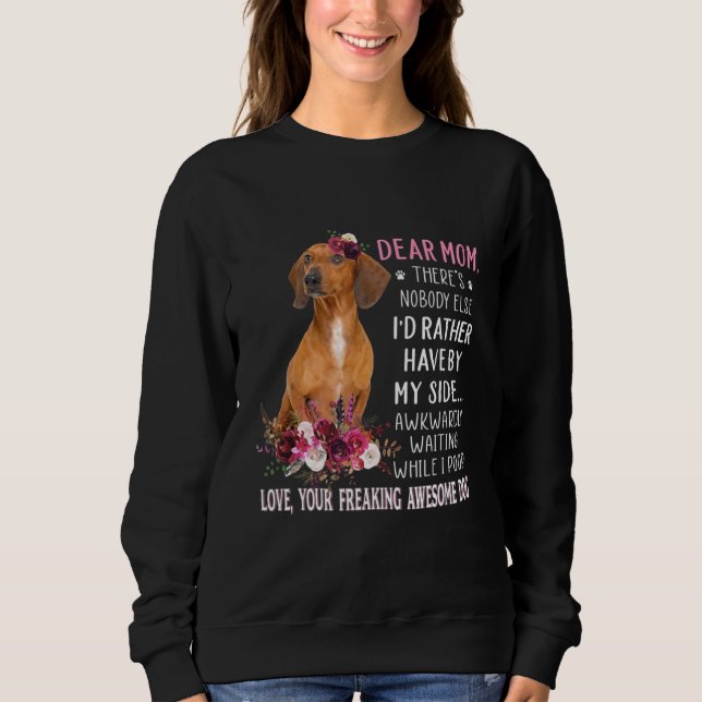 Sudadera Querida madre dueña de perro feliz día de la madre (Anverso)