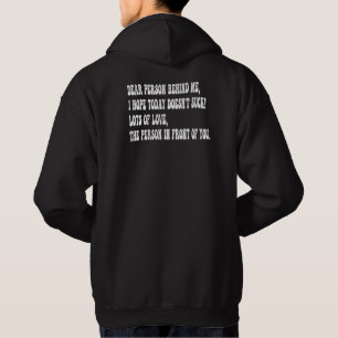 Sudadera querida persona detrás de mí