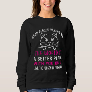 Sudadera Querida Persona Detrás de Mí Mensaje de Vibra Pos