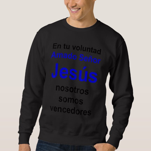 Sudadera Querido Lord Jesus Serie multilingüe Ver español (Anverso)