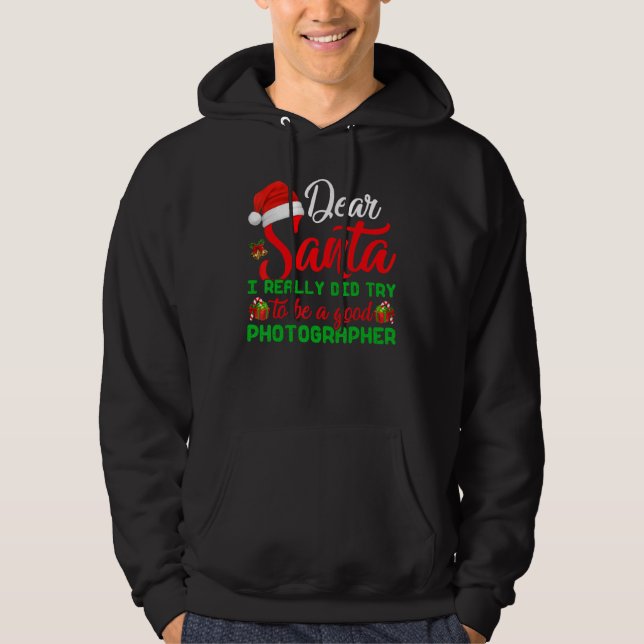 Sudadera Querido Papá Noel De Verdad Traté De Ser Un Buen F (Anverso)