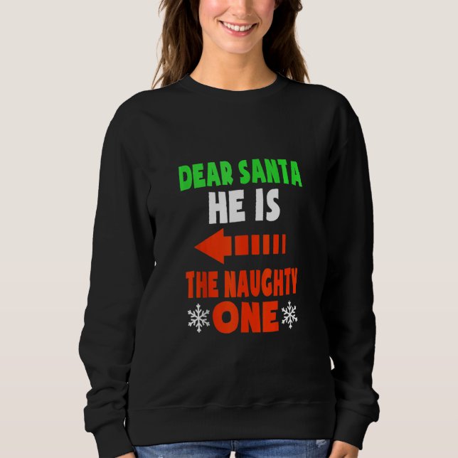 Sudadera Querido Papá Noel Es El Ridículo Una Pareja Gracio (Anverso)