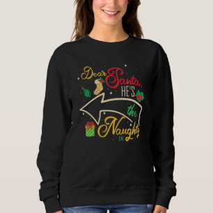 Sudadera Querido Papá Noel Es La Hermana Hermana De Un Herm