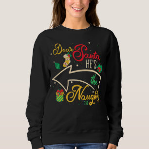 Sudadera Querido Papá Noel Es La Hermana Hermana De Un Herm