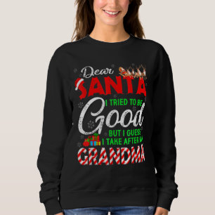 Sudadera Querido Papá Noel Intenté Ser Bueno, Pero Me Encar
