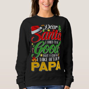 Sudadera Querido Papá Noel Intenté Ser Bueno, Pero Me Encar