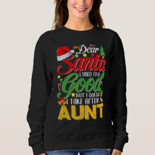 Sudadera Querido Papá Noel Intenté Ser Bueno, Pero Me Encar