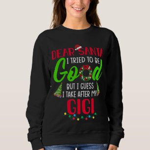 Sudadera Querido Papá Noel Intento Ser Bueno Pero Me Llevo 
