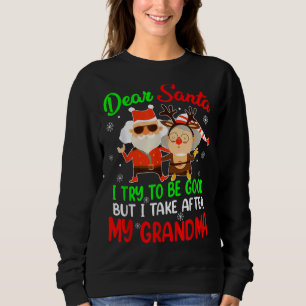 Sudadera Querido Papá Noel Intento Ser Bueno Pero Me Llevo 