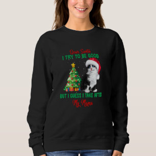 Sudadera Querido Papá Noel Intento Ser Bueno, Pero Supongo