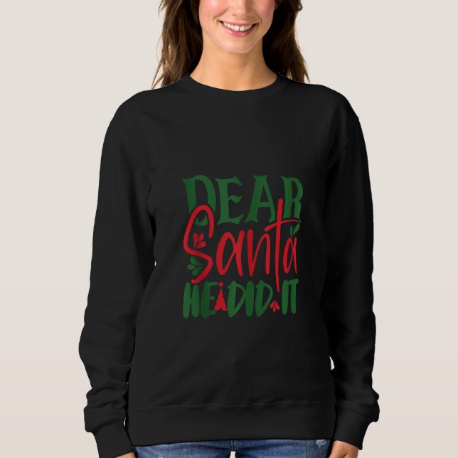 Sudadera Querido Papá Noel lo hizo (Anverso)