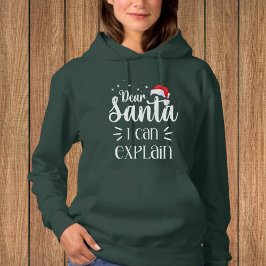 Sudadera Querido Papá Noel, puedo explicarle a Navidades gr