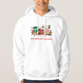 Sudadera Querido Papá Noel, solamente trae café a la casa b