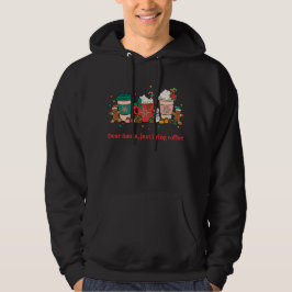 Sudadera Querido Papá Noel, solamente trae café a la casa n